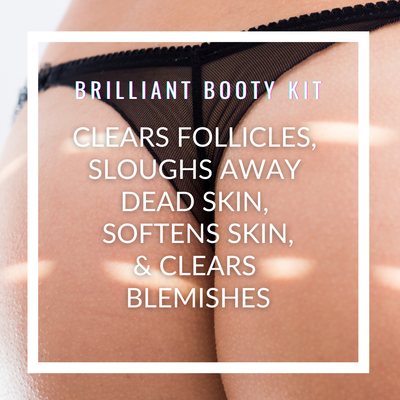 Green Heart Labs Skin Care Brilliant Booty Kit | ExfoliMATE 2.0 + Butt Acne Clearing Lotion