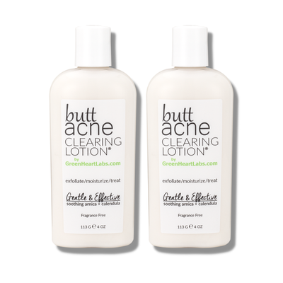 Green Heart Labs Skin Care Butt Acne Clearing Lotion ® | 2-pack